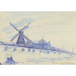 White, Franklin 1892-1975 British AR, Windmill, Ripple near Walmer near Kingsdown.