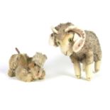 Two vintage Steiff toy animals, circa 1950s/60s.