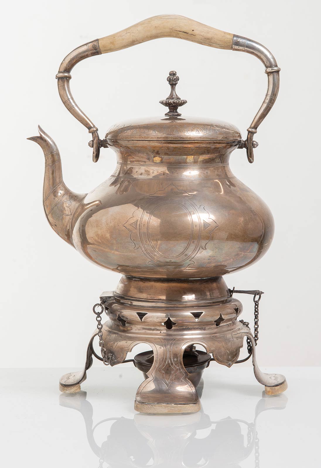 Samovar in argento, Inghilterra, XX sec.