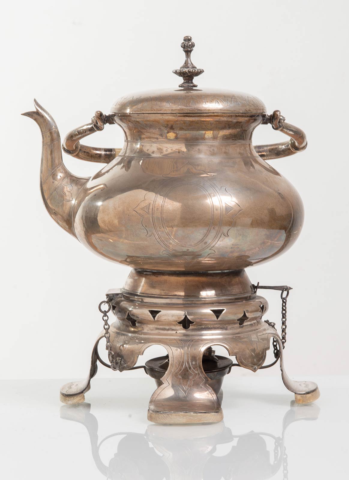 Samovar in argento, Inghilterra, XX sec. - Image 2 of 5