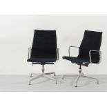 Charles & Ray Eames per Herman Miller, Coppia di sedie da ufficio Soft Pad, Anni ‘60.