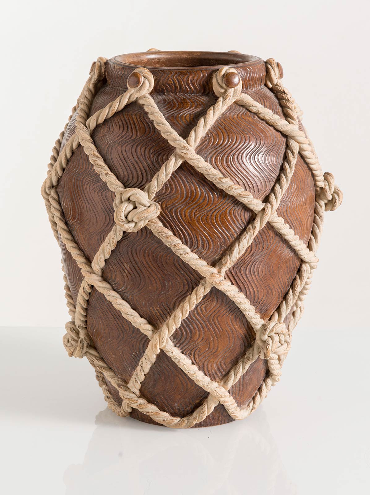 Ugo Zaccagnini, Vaso in terracotta patinata, XX sec. - Image 3 of 4