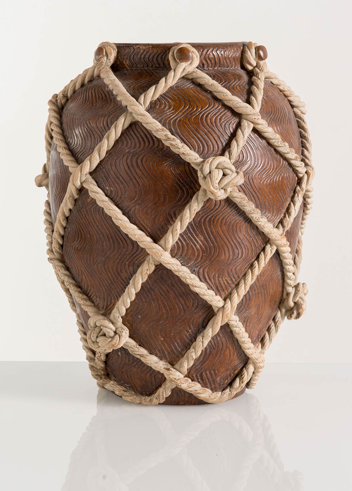 Ugo Zaccagnini, Vaso in terracotta patinata, XX sec. - Image 2 of 4