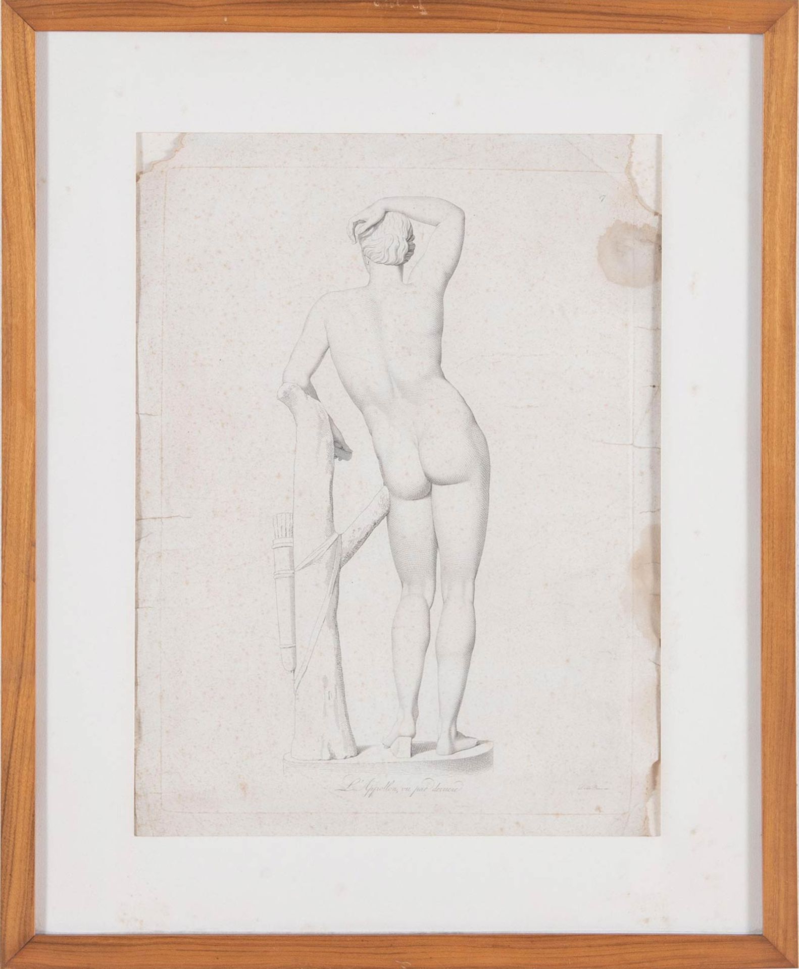 Artista dell’inizio del XIX sec., “L’Apollon, vu par derriere”.
