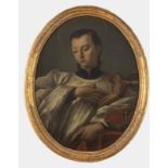 Giovanni Domenico Tiepolo (Venezia 1727 - 1804), "San Luigi Gonzaga".