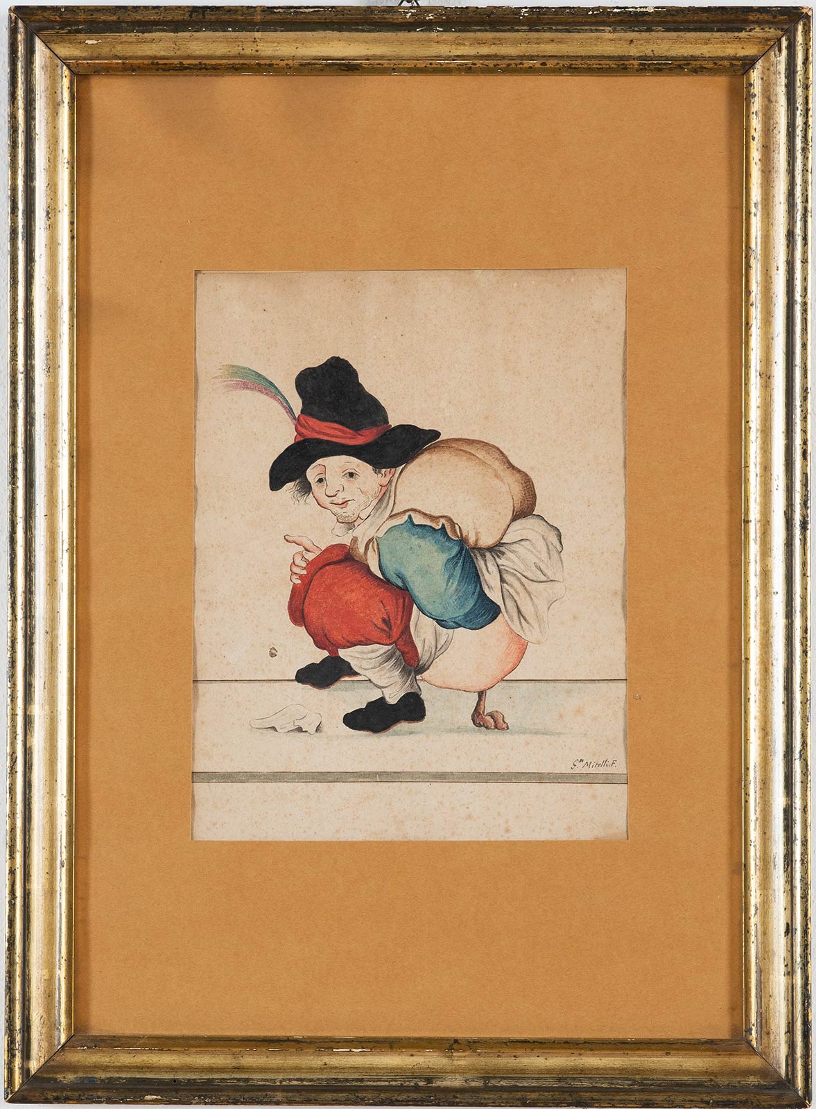 Artista del XVIII sec., “Giullare”.