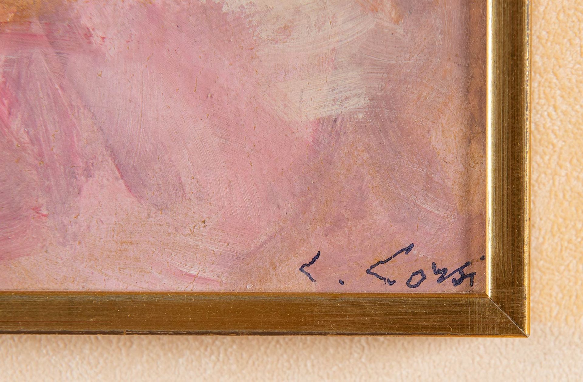 Carlo Corsi (Nizza 1879 - Bologna 1966), “Figura femminile di profilo”. - Bild 2 aus 3