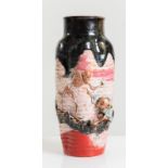 Vaso in ceramica smaltata Sumida, Giappone, fine del XIX sec.