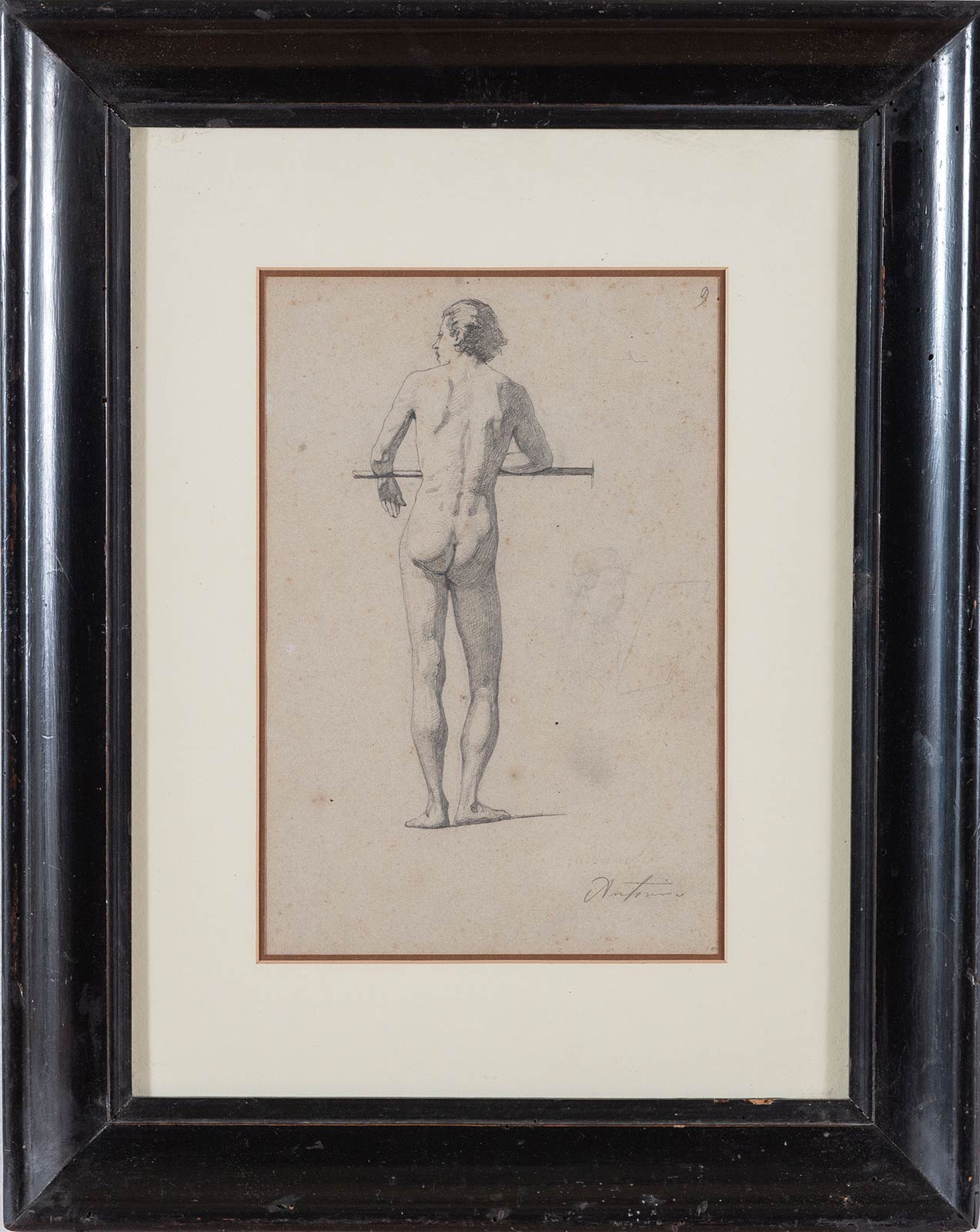 Antonio Bianchi (XIX sec.), “Nudo maschile”.
