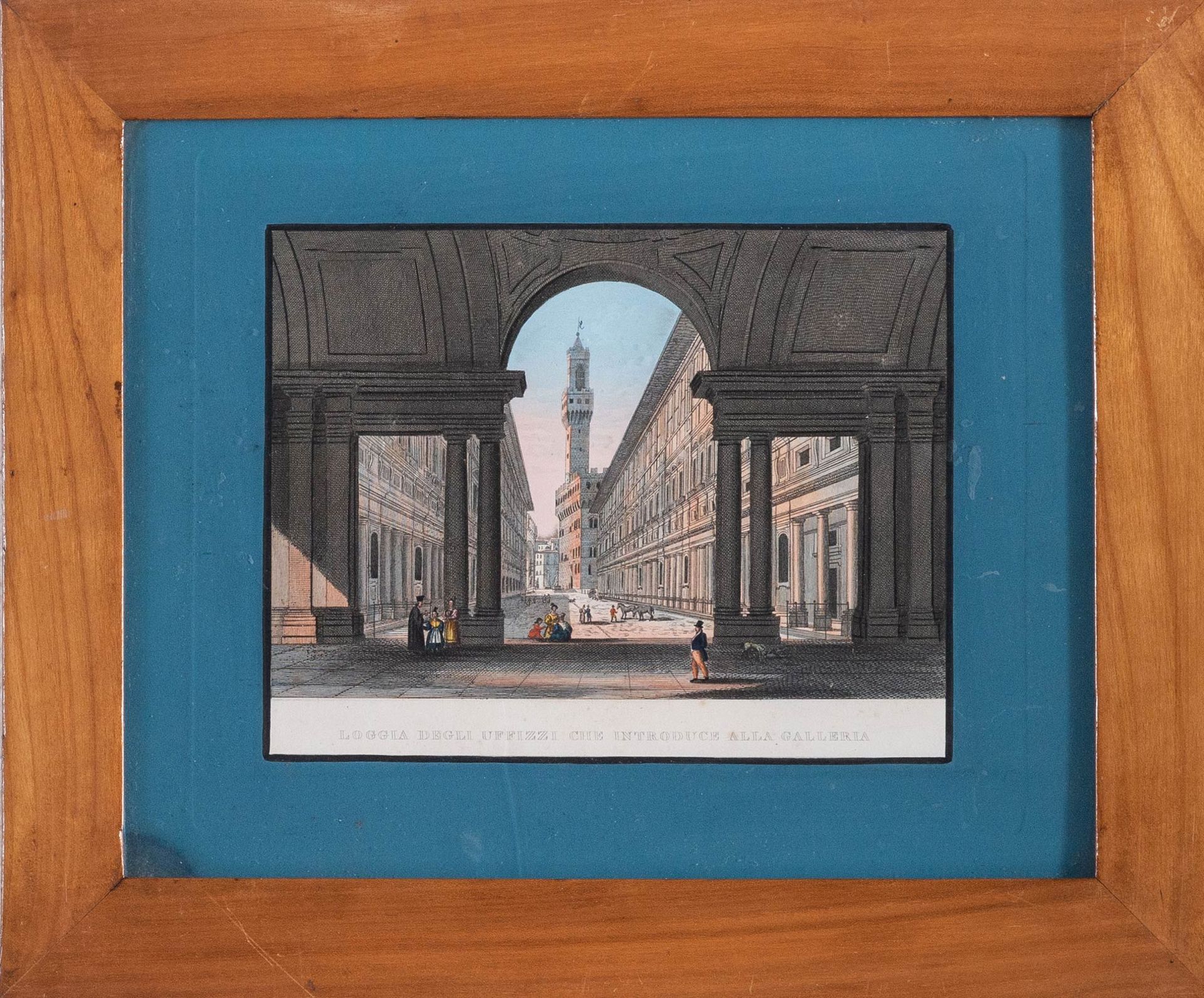 Artista dell’inizio del XIX sec., “Loggia degli Uffizi che introduce alla Galleria”.
