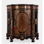 Credenza a un’anta in stile Boulle, fine del XIX sec.