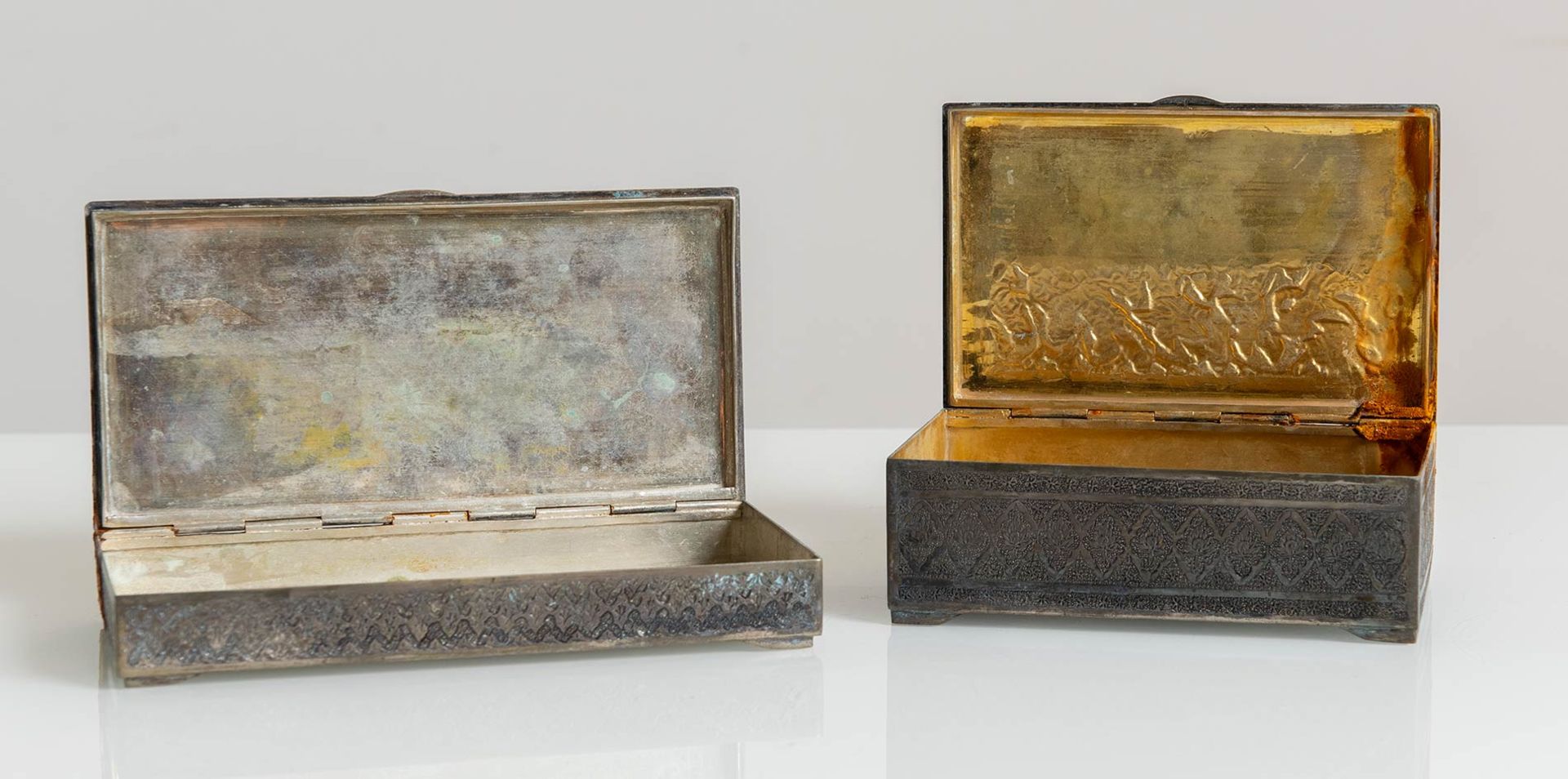 Due scatole in argento, India, XX sec. - Bild 3 aus 3