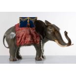 Grande elefante in ceramica color grigio naturale, Anni ‘70.