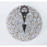 Piero Fornasetti, Piatto decorato - serie Astronomici, Fine Anni ’50.