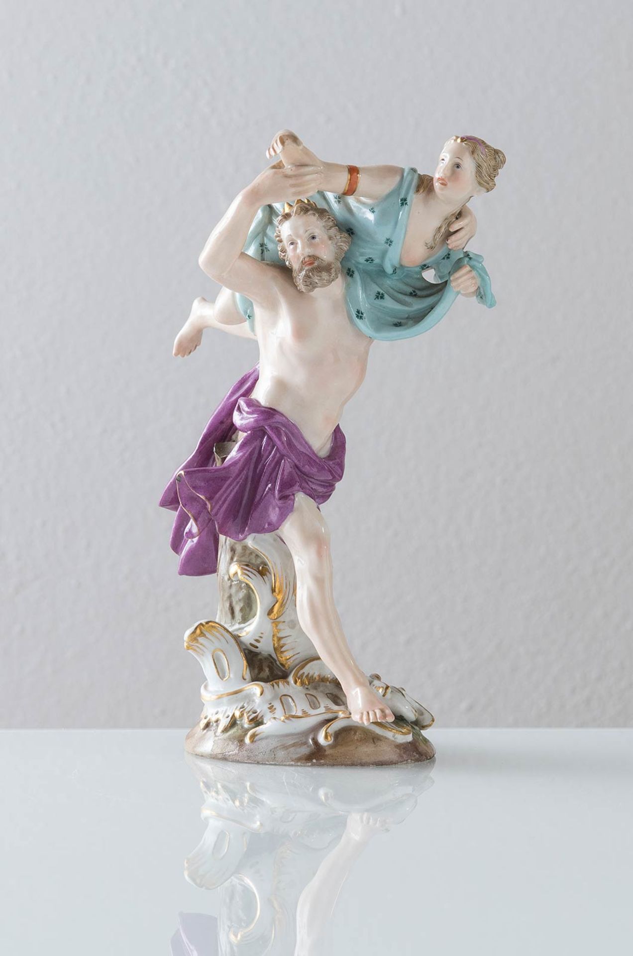 Meissen - Germania, Scultura in porcellana “Ratto d'Europa”, XIX secolo.