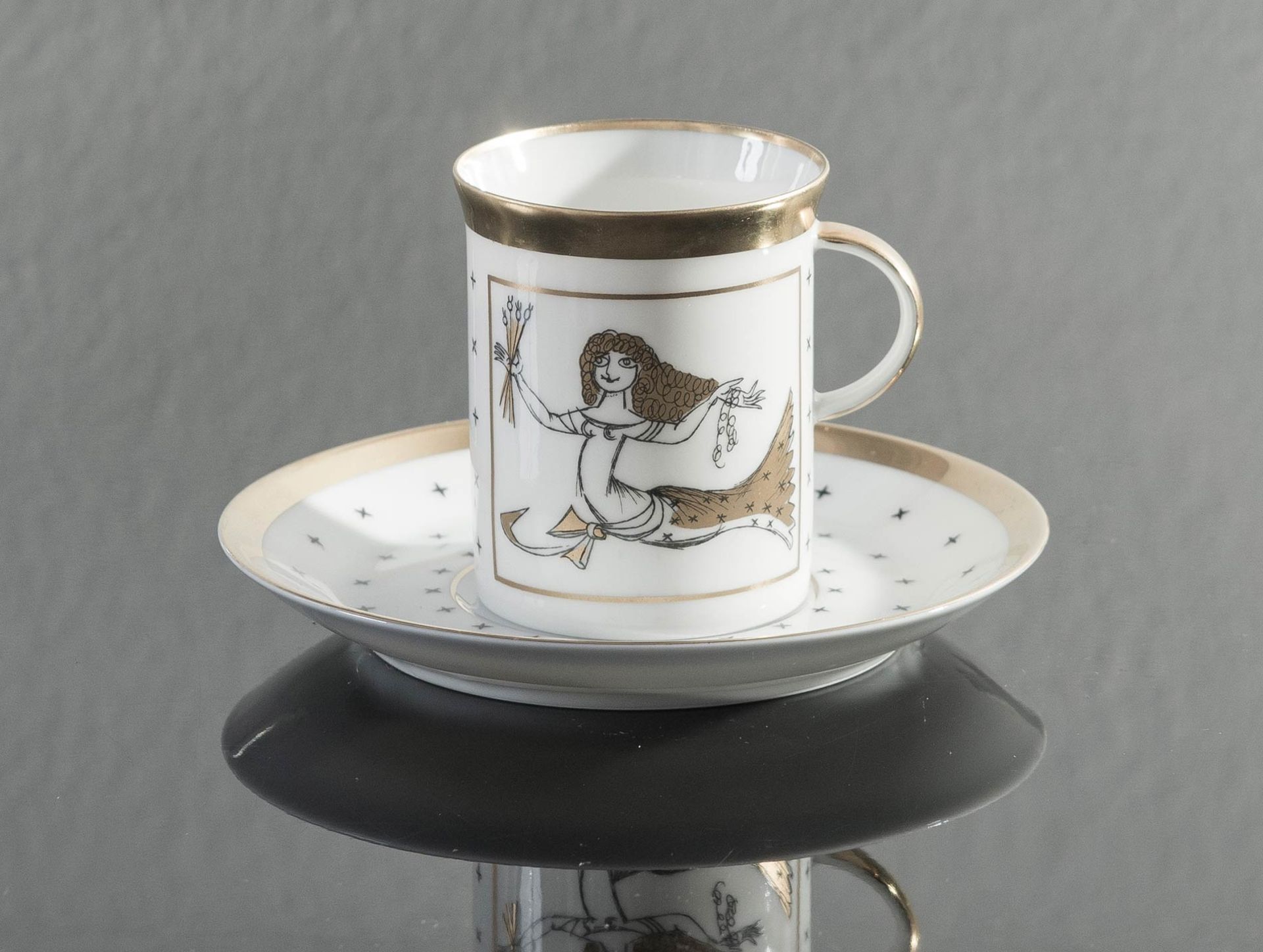 Rosenthal Studio Linie, Servizio da caffè da dodici persone in porcellana, Germania, XX secolo. - Image 7 of 9