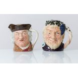 Royal Doulton, Due “Character Mug”, Inghilterra, XX secolo.