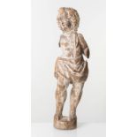 Manifattura Italiana, Scultura in legno raffigurante “Figura maschile”, XXVIII secolo.