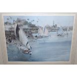AFTER SIR WILLIAM RUSSELL FLINT Holiday after Ramadan, signed, print, 50 x 60cm and another (2)