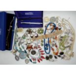 Two Swarovski bracelets, a Sheaffer pen, and other items Condition Report: Not available for this