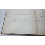 A visitors books from the late 1950s to 1970s bearing numerous signatures including Richard Nixon