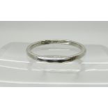 A platinum wedding ring, size R1/2, weight 3.3gms Condition Report: Available upon request