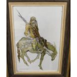 ANDA PATERSON R.S.W Sketch for Peasant Farmer, signed, mixed media on board, dated, (19)69, 35 x