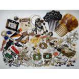 Two Max Neiger oriental themed brooches and other vintage costume jewellery Condition Report: Not
