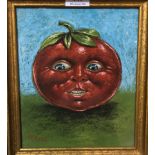 GRAHAM MCKEAN Mr Tomato, signed, pastel, 23.5 x 19.5cm Condition Report: Available upon request
