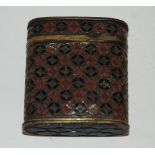 A Chinese cloisonne opium box, 5cm wide Condition Report: Available upon request
