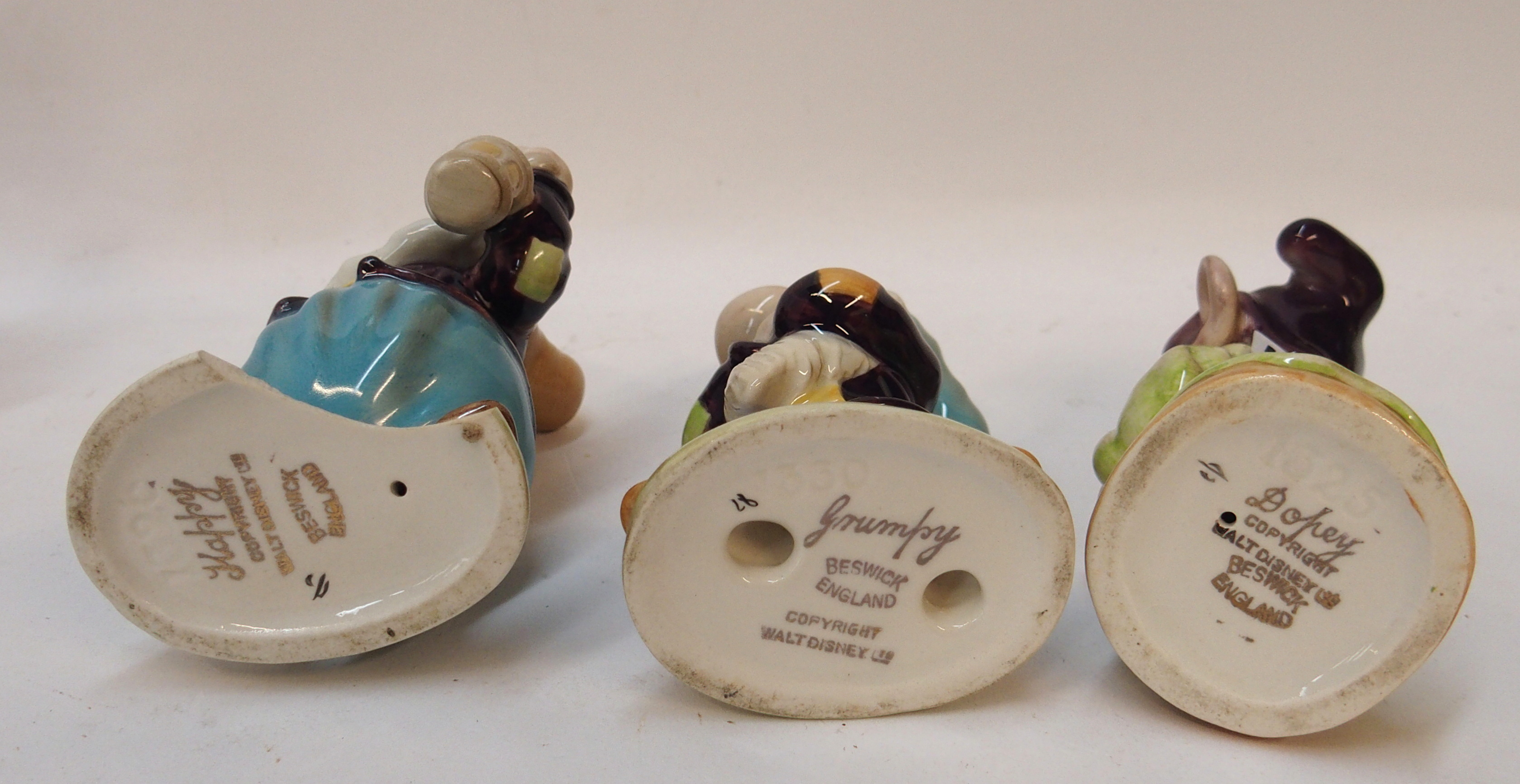 *WITHDRAWN* A Beswick Disney group of Snow White and six dwarfs including Bashful, Dopey, Sleepy - Image 4 of 4