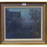 ELLEN MALCOLM R.S.A. Evening in the Autumn, signed, oil on board, 34 x 39cm Condition Report: