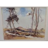 A GORDON THOMAS Landscape, signed, watercolour, 47 x 61cm Condition Report: Available upon request