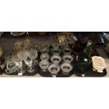 Assorted glassware, wooden stand and assorted other items Condition Report: Available upon request
