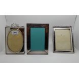 A lot comprising a white metal mounted photo frame marked Tiffany & Company, Italy, 17.7cm x 12.7cm,