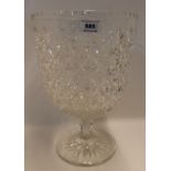 A large Webb crystal goblet vase, 35cm high Condition Report: Available upon request