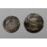 Two hammered silver coins - Elizabeth I silver shilling and one other Condition Report: Available