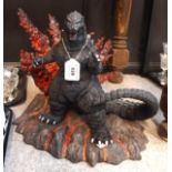 A limited edition sculpture of Godzilla, sculpted by Hector Arce and Ernest Galvez Condition Report: