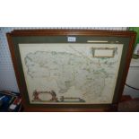 Three printed Scottish maps, framed and glazed Condition Report: Available upon request