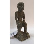 A soapstone figure of a man Condition Report: Available upon request