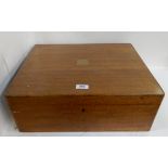 An oak cutlery canteen with a quantity of unassociated cutlery Condition Report: Available upon