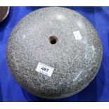 A curling stone, lacking handle Condition Report: Available upon request