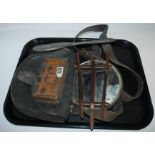 A try lot including hand mirror (def), conductors bag etc Condition Report: Available upon request