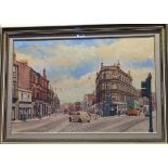 PETER ST. C. MERRIMAN Shawlands Cross, signed, oil on canvas, 50 x 75cm Condition Report: