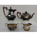 A four-piece EPNS tea service Condition Report: Available upon request