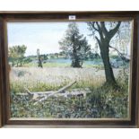 MACKINNON Landscape, signed, oil on canvas, 60 x 75cm and R D MILLIKEN Springburn tram, pencil,