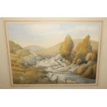 WILLIAM KIDD In Glen Lyon, signed, watercolour, dated, 1985, 27 x 38cm Condition Report: Available