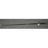 A court sword with decorative handle Condition Report: Available upon request
