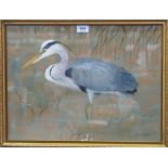 RALSTON GUDGEON RSW Grey Heron, signed, watercolour, 37 x 50cm Condition Report: Available upon