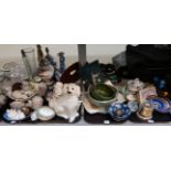 Assorted teawares, studio pottery bowls, sugar shaker etc Condition Report: Available upon request
